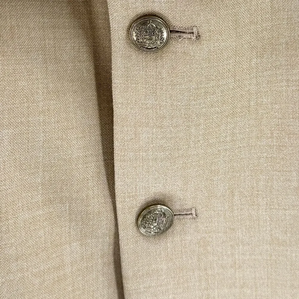 Vintage 80s Hardwick Beige Miami Sports Hall of Fame Committee Blazer Jacket